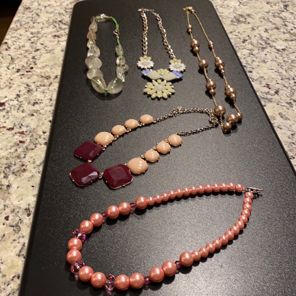 5 necklaces